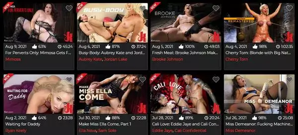 Trans and fetish porn hub Kink.com screenshot